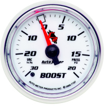 Laddtrycksmätare 52mm 30INHG-20PSI (Mekanisk) C2